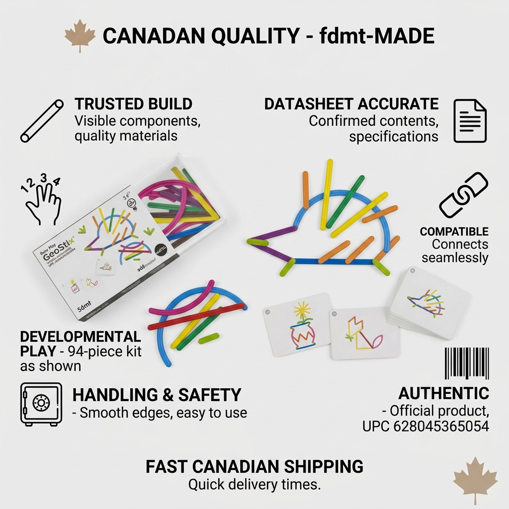 fdmt Busy Play Geostix (4375000) trust and authority infographic with product visuals and key factual cues.