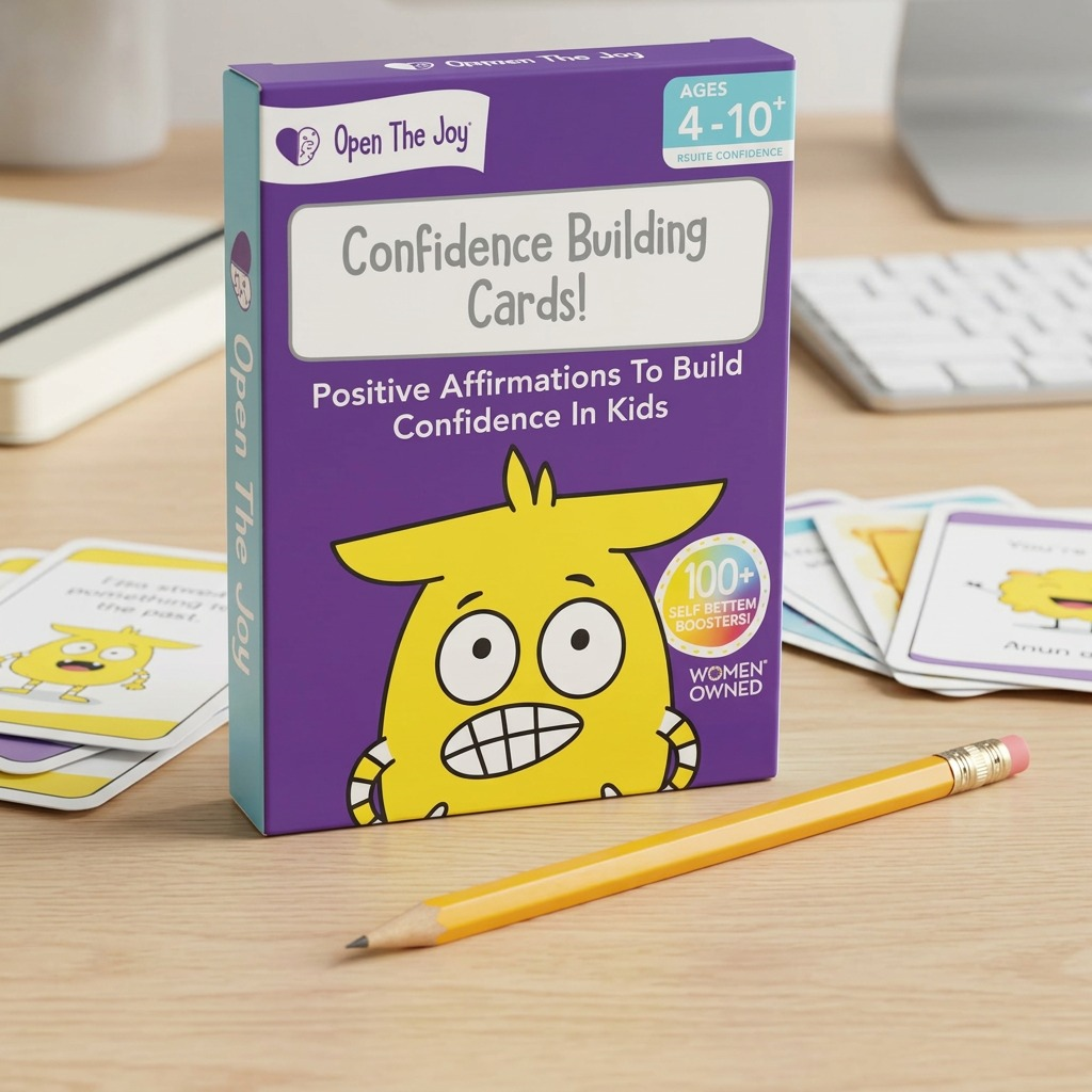 fdtm Confidence Building Cards! product box for ages 4-10.