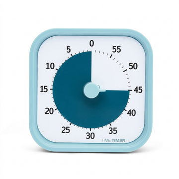 A high-resolution, centered view of the Time Timer MOD Home Edition in Lake Day Blue.