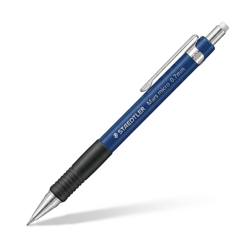 STAEDTLER Mars micro – Porte-mine 0,7 mm, réf. 77507BKA6M02 — vue sur fond clair
