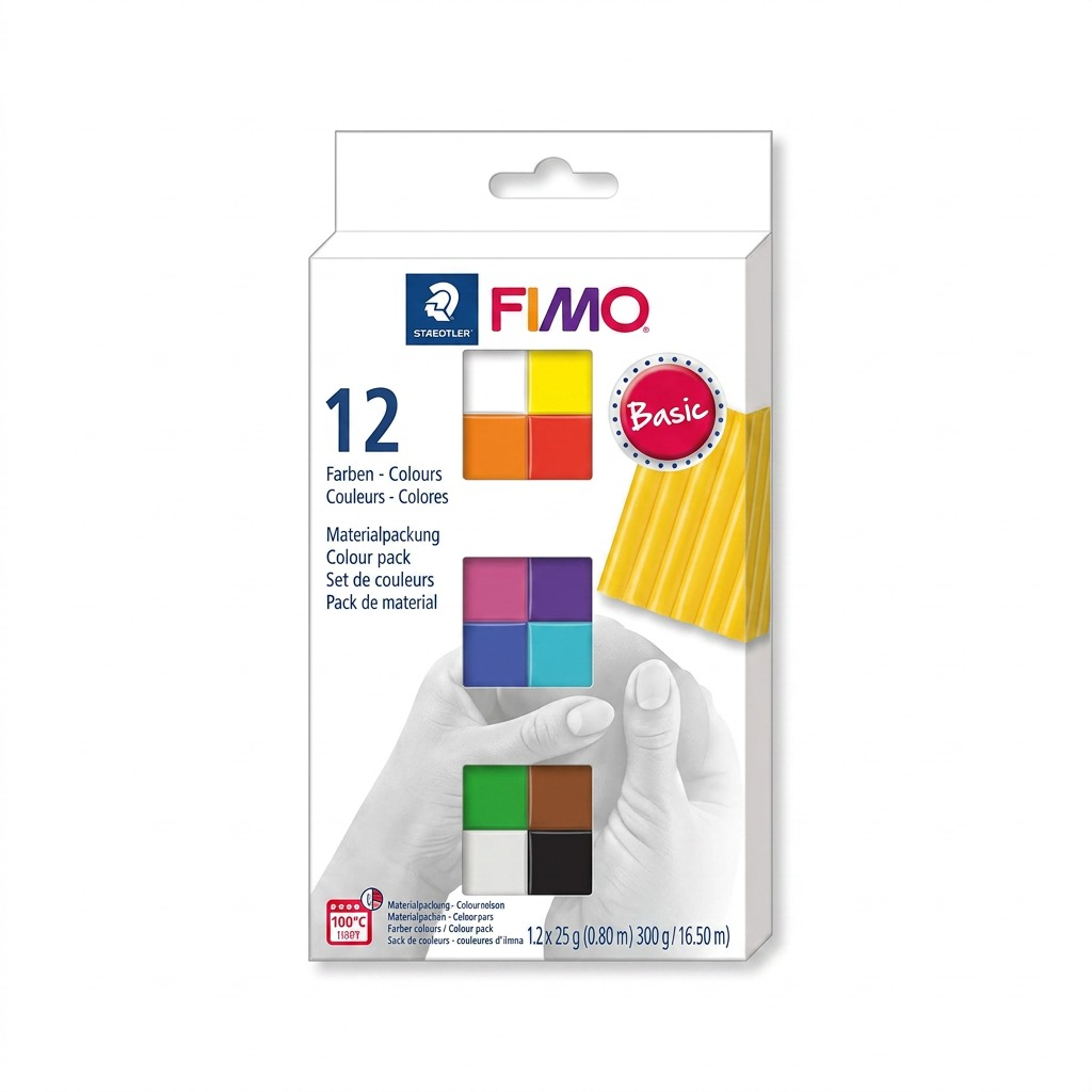 FIMO Soft – Lot de 12 couleurs de base, réf. 8023-C12-1 — vue sur fond clair
