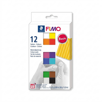 FIMO Soft – Lot de 12 couleurs de base, réf. 8023-C12-1 — vue sur fond clair