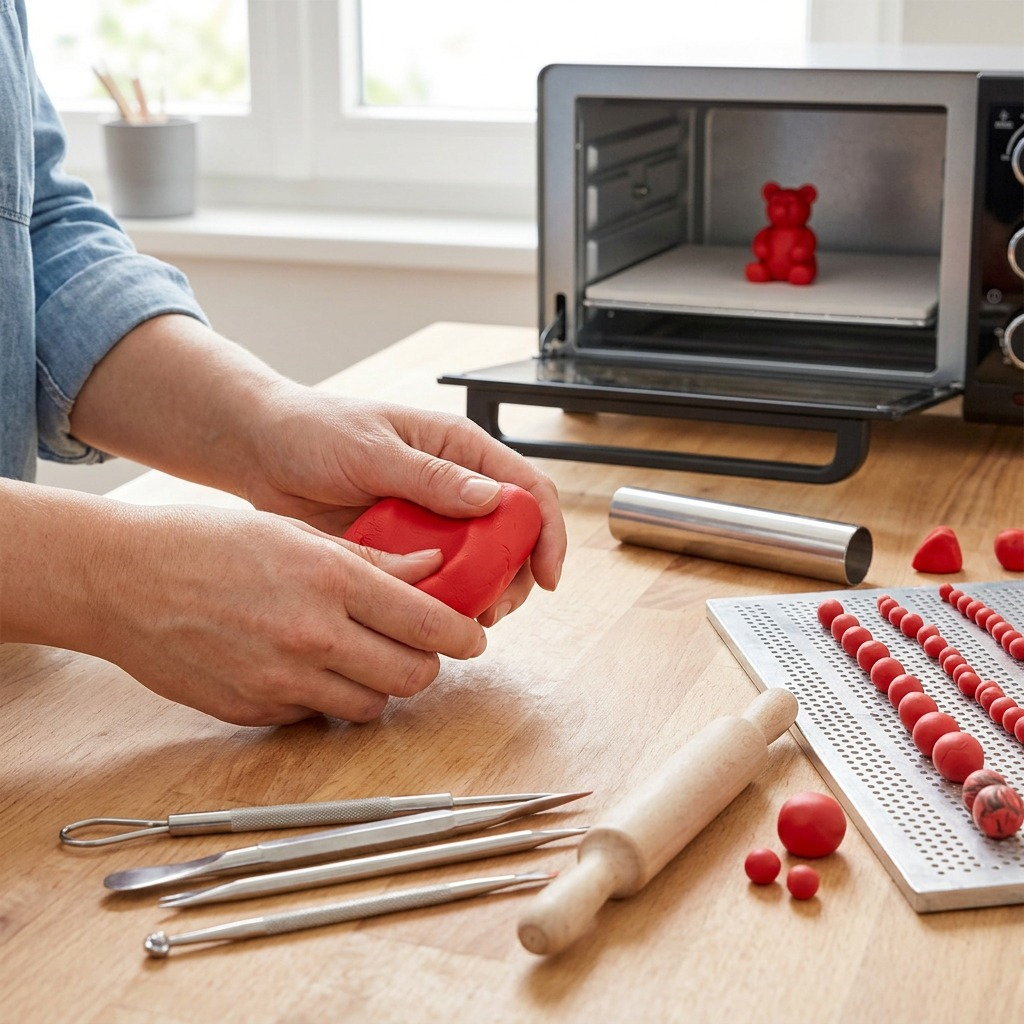 FIMO Professional – Pâte rouge pur 57 g, réf. 8040-200 — vue de détail