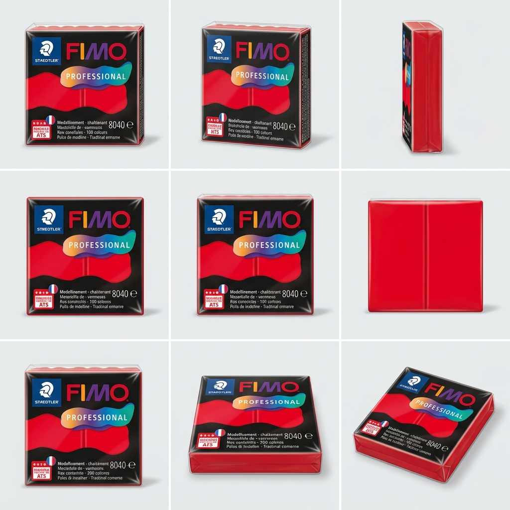 FIMO Professional – Pâte rouge pur 57 g, réf. 8040-200 — vue 5