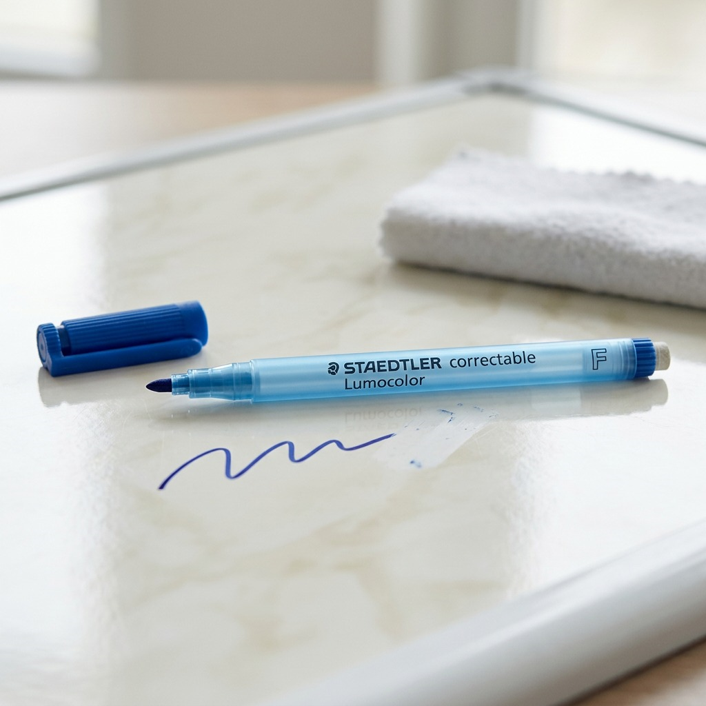 STAEDTLER Lumocolor – Marqueur bleu correctible à pointe fine, réf. 305-F-3-03 — vue du produit 4
