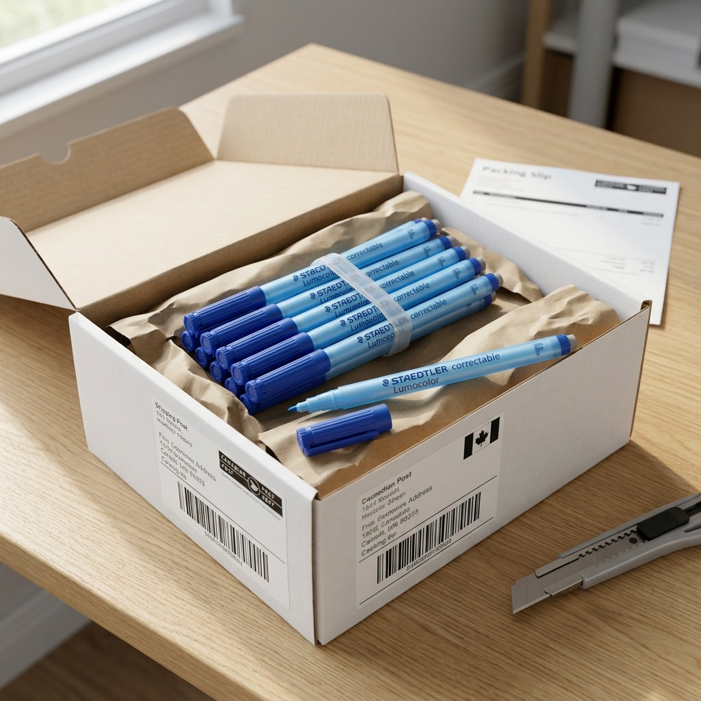 STAEDTLER Lumocolor – Marqueur bleu correctible à pointe fine, réf. 305-F-3-03 — vue du produit 7