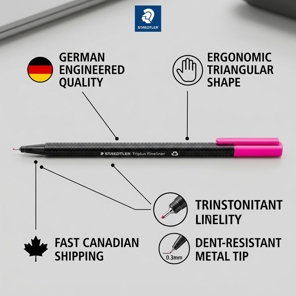 STAEDTLER triplus fineliner – Fineliner magenta 0, réf. 334-20-A7 — vue du produit 8
