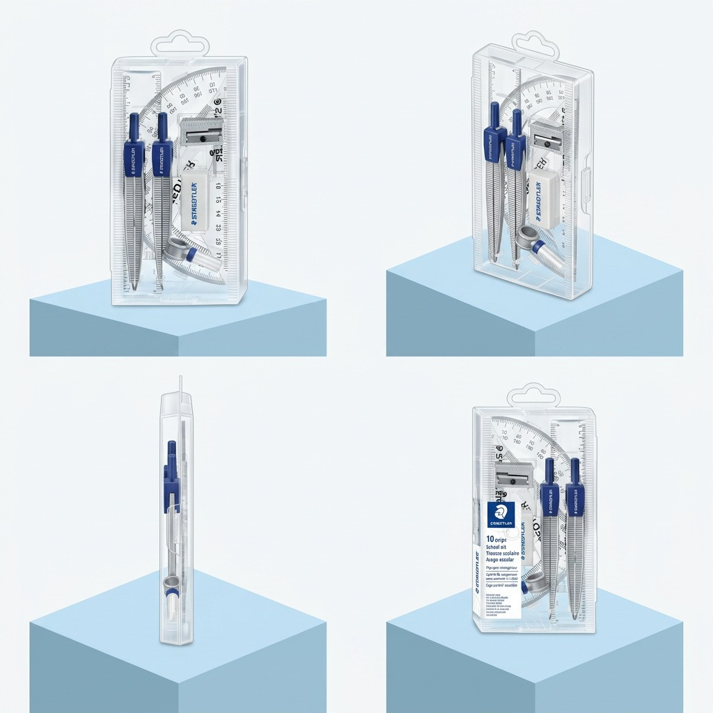STAEDTLER – Lot de géométrie, 10 pièces, réf. 550-60S3A602 — vue 5