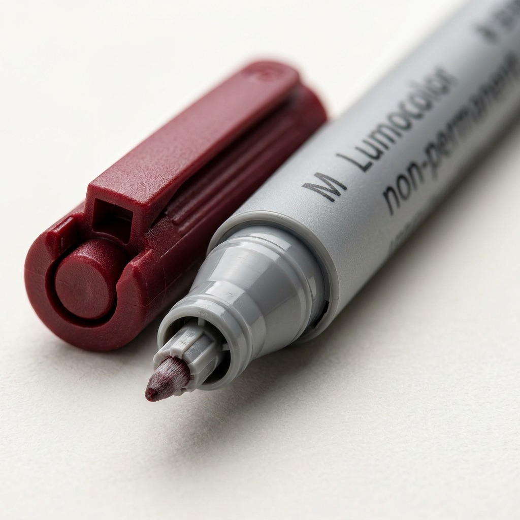 STAEDTLER Lumocolor – 8 marqueurs effaçables moyen, réf. 315-WP8-10 — gros plan des détails