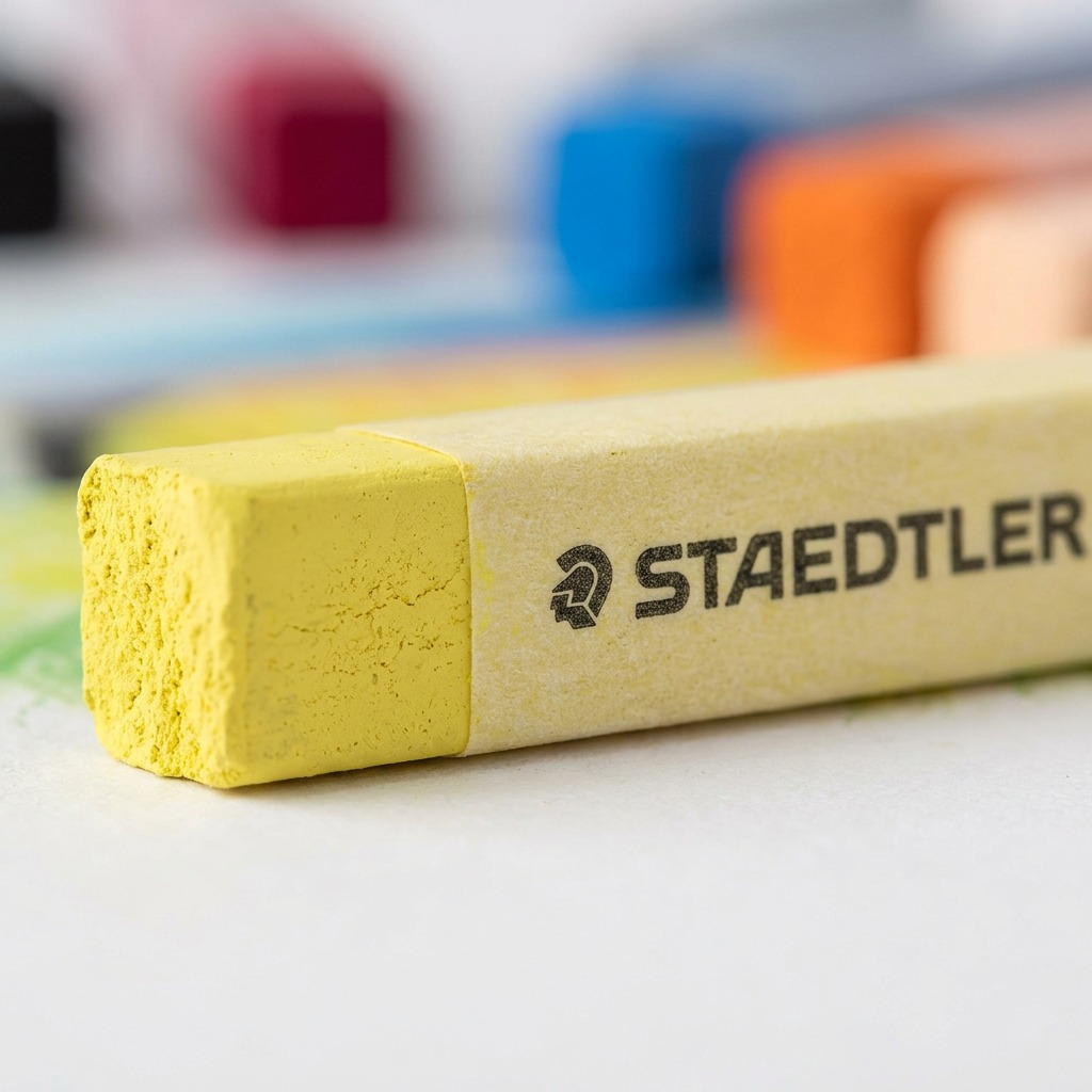 STAEDTLER 12 pastels secs assortis, réf. 2430-C12-08 — gros plan des détails