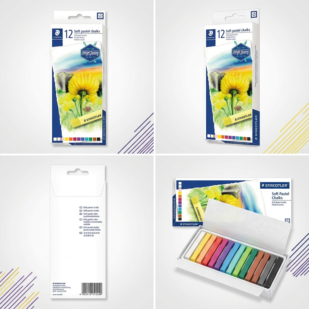 STAEDTLER 12 pastels secs assortis, réf. 2430-C12-08 — vue du produit 5