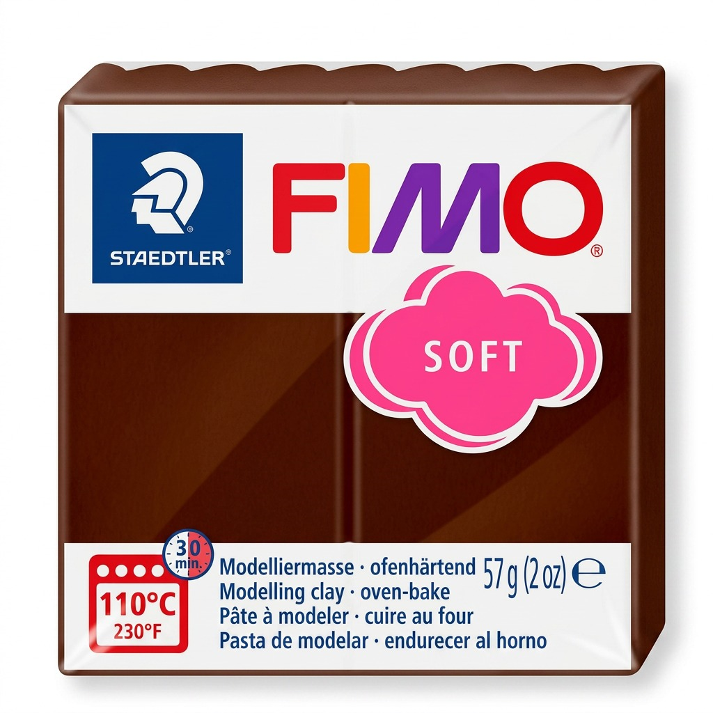 FIMO Soft – Pâte chocolat 57 g, réf. 8020-75 — vue 1