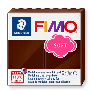FIMO Soft – Pâte chocolat 57 g, réf. 8020-75 — vue 1