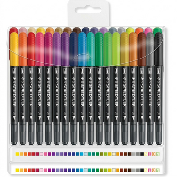STAEDTLER 36 feutres à double pointe, réf. 3200-TB36 — vue du produit sur fond clair