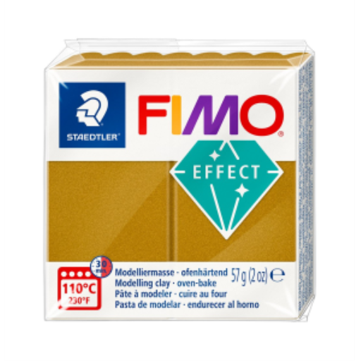 FIMO Effect – Pâte or métallique 57 g, réf. 8010-11 — vue du produit sur fond clair