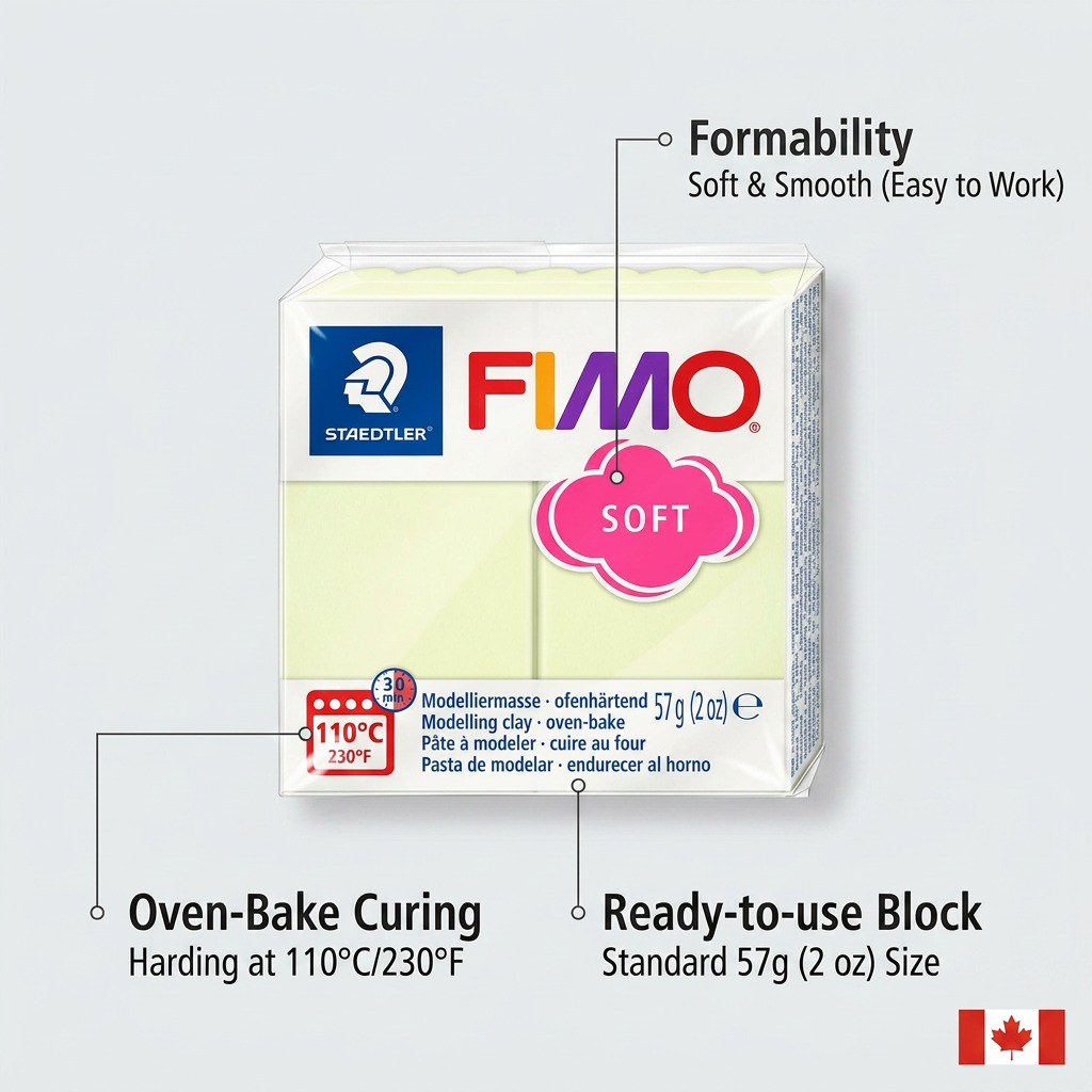FIMO Soft – Pâte vanille 57 g, réf. 8020-105 — vue 6
