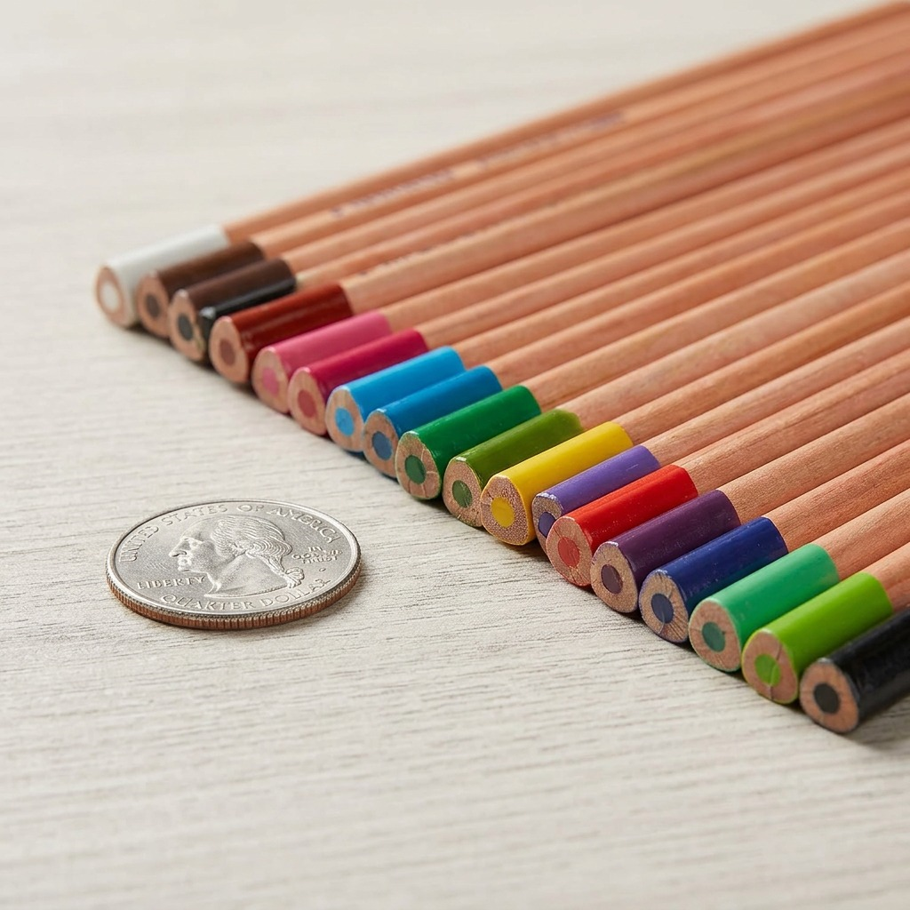 STAEDTLER (Tri.w.c) triangular watercolor pencils, 48-pack set, single pencils visible.