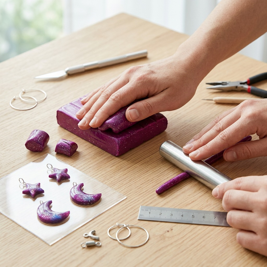 FIMO Effect Galaxy – Pâte violette 57 g, réf. 8010-602 — vue rapprochée