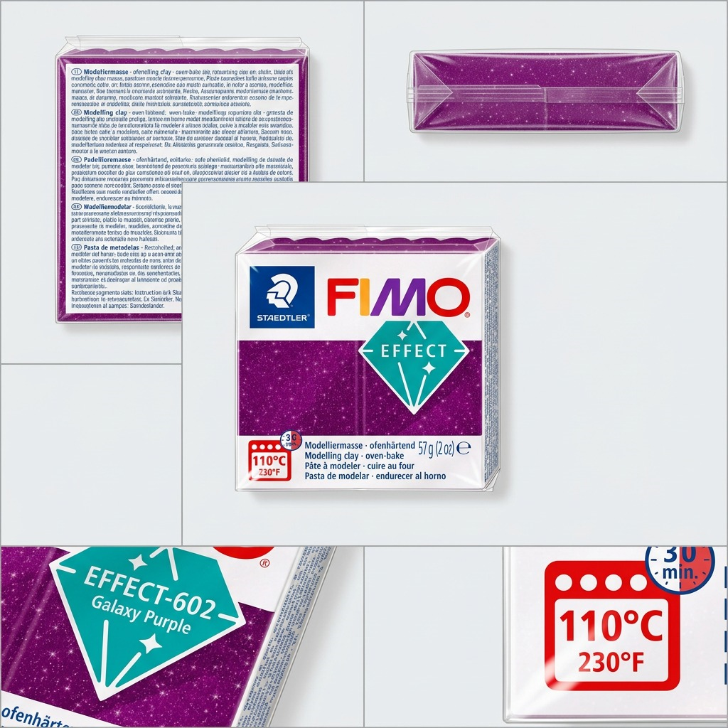 FIMO Effect Galaxy – Pâte violette 57 g, réf. 8010-602 — vue 5