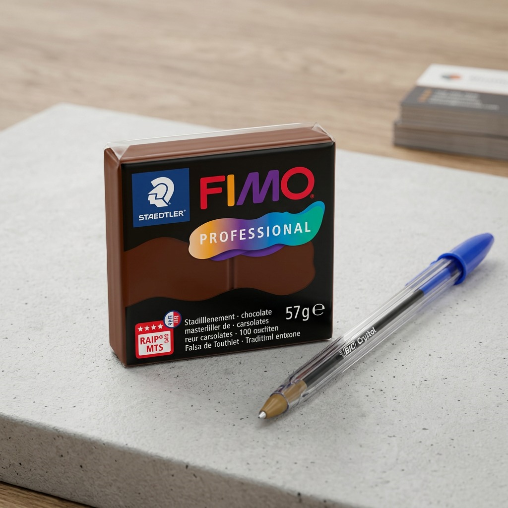 FIMO Professional – Pâte chocolat 57 g, réf. 8040-77 — vue de détail