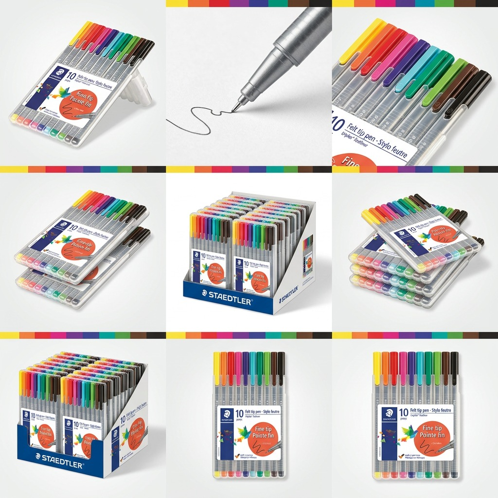 STAEDTLER triplus fineliner – Lot de 10 fineliners 0,3 mm, réf. 334-SB10A610 — vue 5