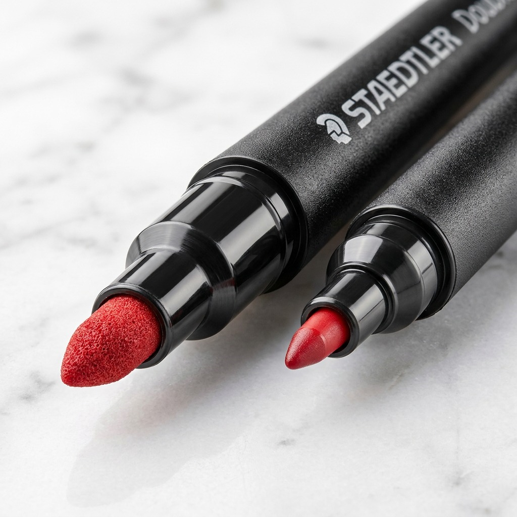 STAEDTLER 36 feutres à double pointe, réf. 3200-TB36 — gros plan des détails