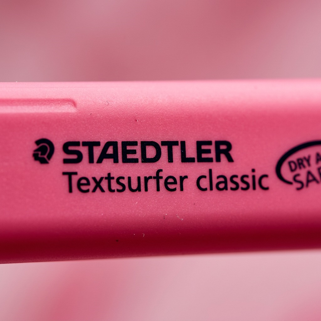STAEDTLER Textsurfer classic – Surligneur rose fluorescent, référence 364-23-10 — gros plan