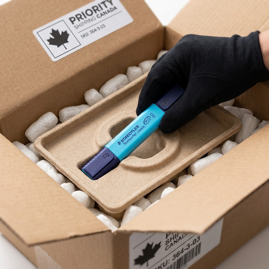 STAEDTLER Textsurfer classic – Surligneur fluorescent bleu, référence 364-3-03 — présentation de l’emballage