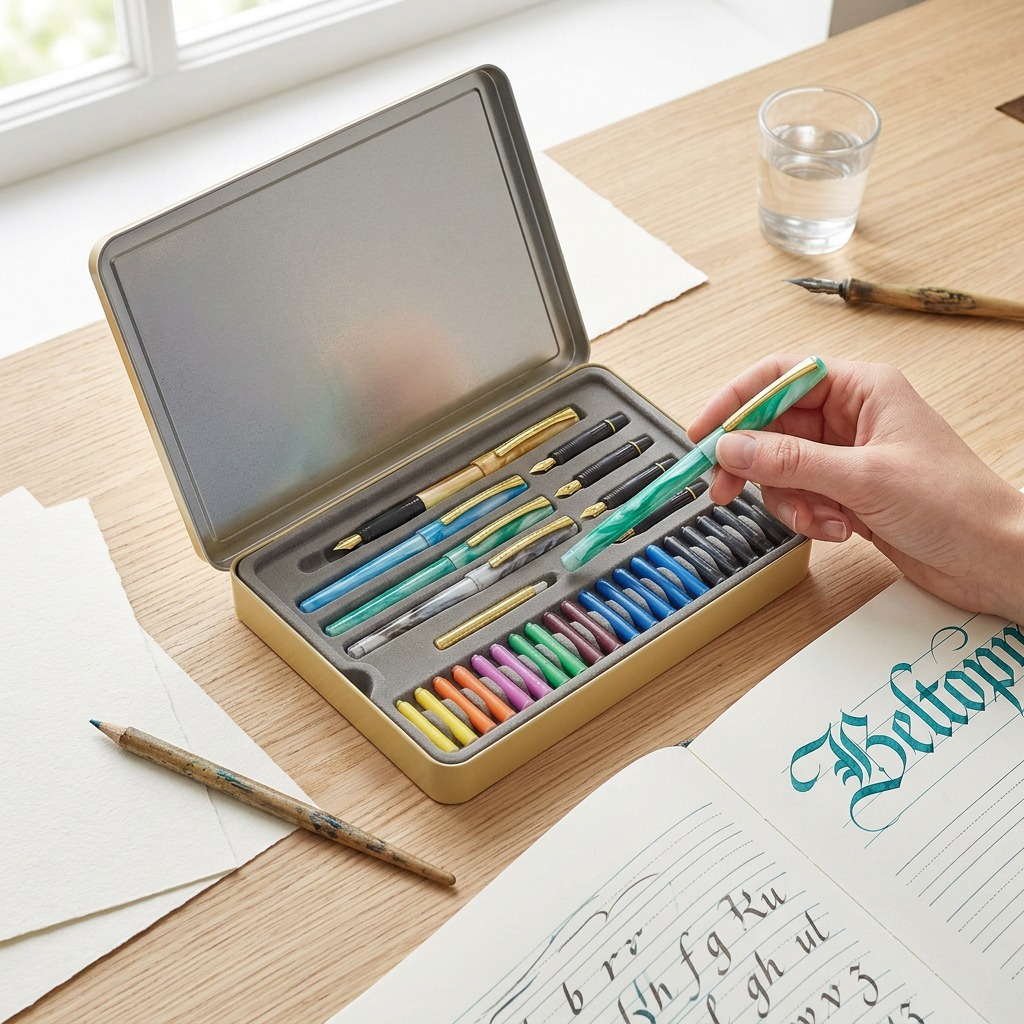 STAEDTLER – Lot de calligraphie en boîtier, 5 plumes, réf. 899-SM5-NA — vue 4