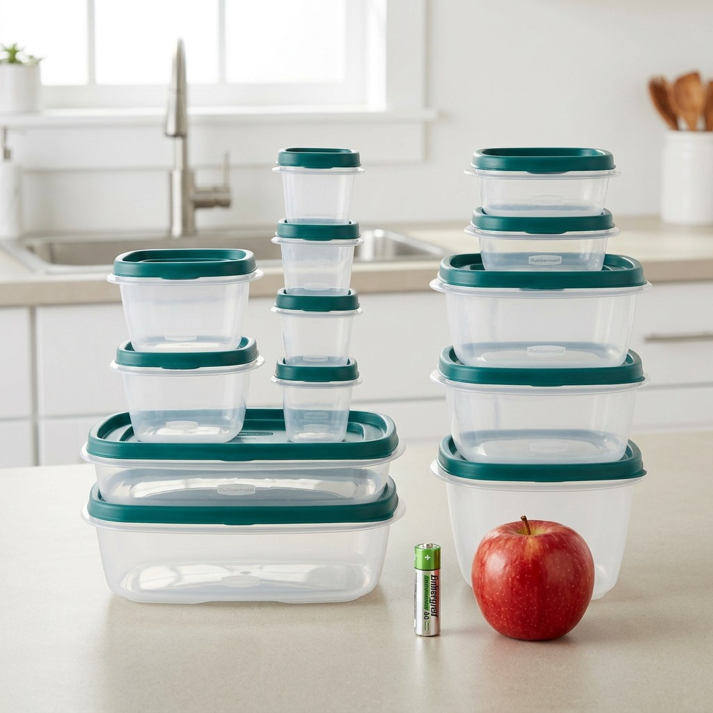 Rubbermaid EasyFindLids – Ensemble de contenants 26 pièces — photo avec objet de référence, réf. 2210187