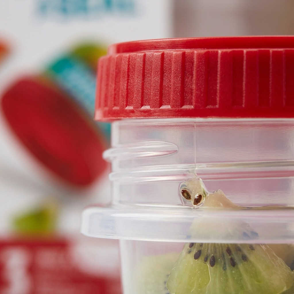 Rubbermaid TakeAlongs Twist & Seal – Contenants 496 ml (3) — gros plan sur les détails, réf. 2165291