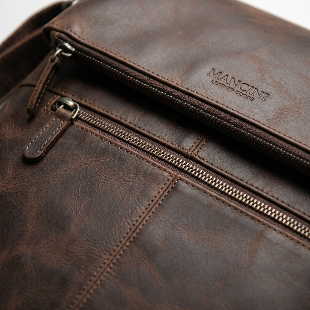 Sac messager Buffalo brun pour portable 12 po – Mancini, référence 99-5463-BROWN