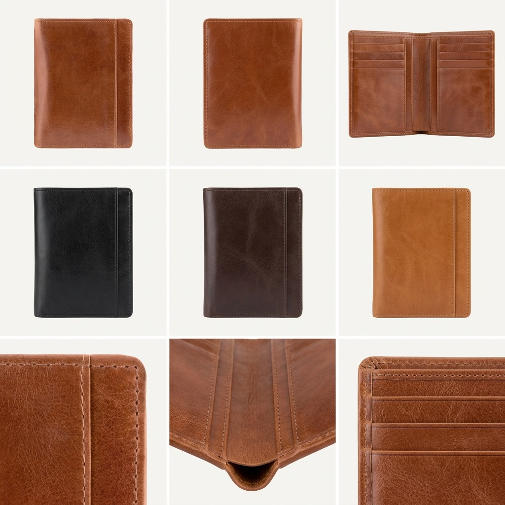 Portefeuille vertical Wing cognac – Mancini, référence 8700853-COGNAC