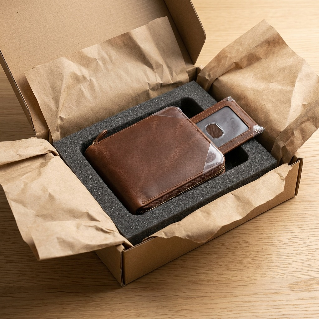 Portefeuille brun zippé avec étui amovible – Mancini, référence 8700159-BROWN