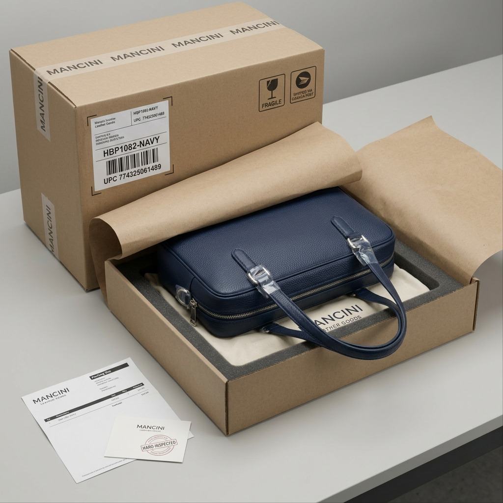 Mancini – Sac à épaule Kelsea bleu marine — vue complémentaire 7, réf. HBP1082-NAVY