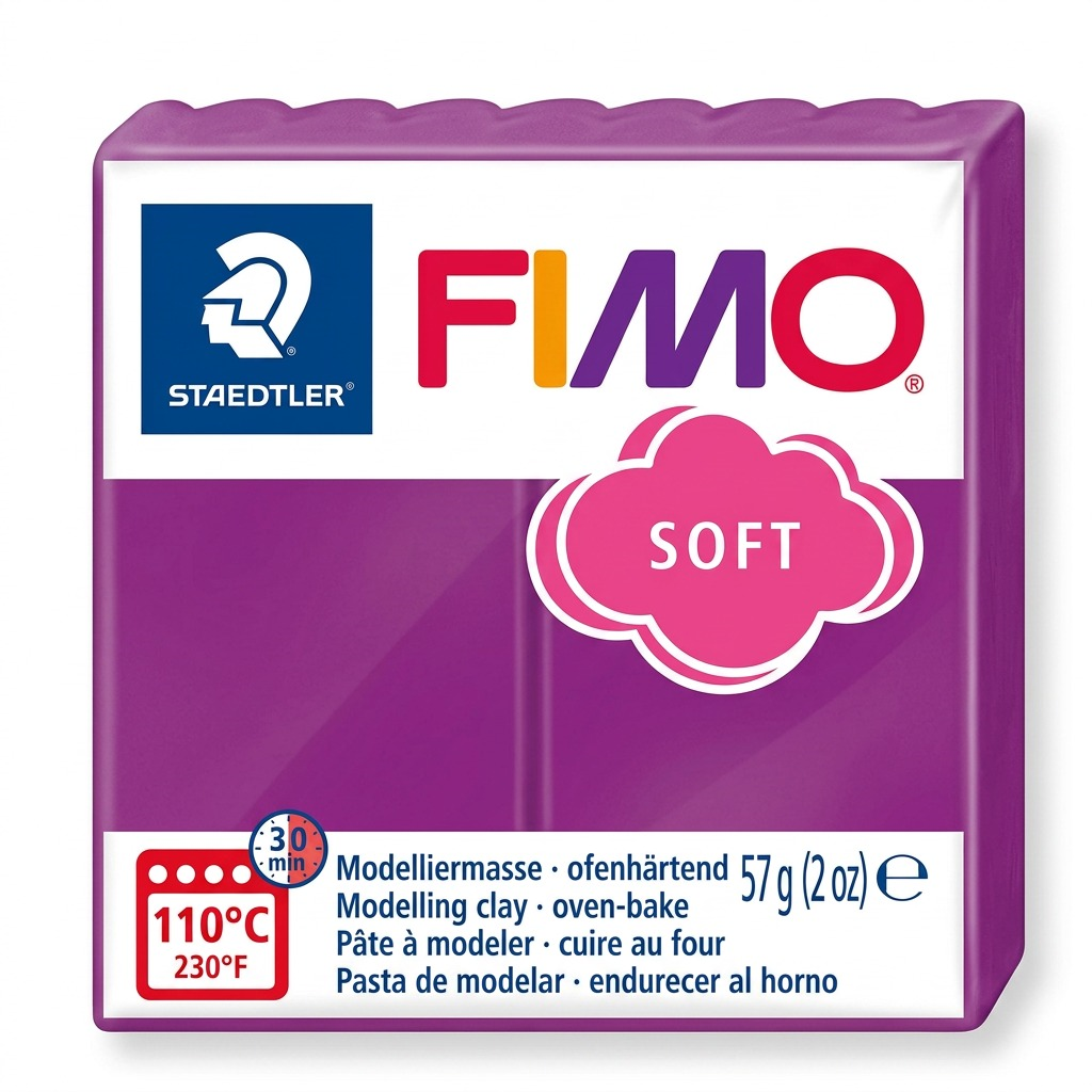 FIMO Soft – Pâte pourpre 57 g, réf. 8020-61 — détail du produit