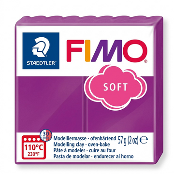 FIMO Soft – Pâte pourpre 57 g, réf. 8020-61 — détail du produit