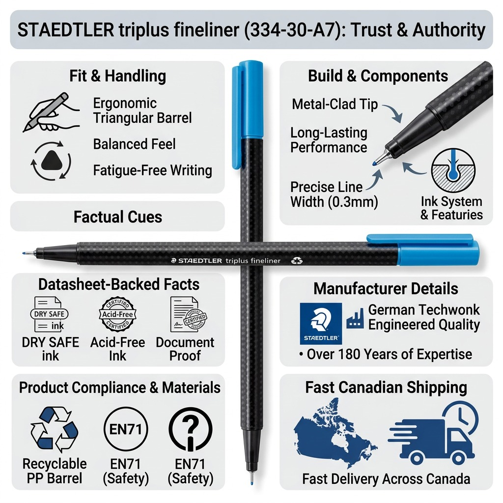 STAEDTLER triplus fineliner – Fineliner bleu clair 0, réf. 334-30-A7 — vue du produit 8