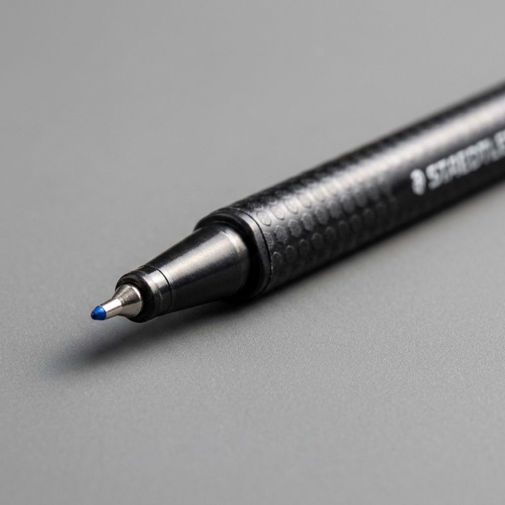 STAEDTLER triplus fineliner – Fineliner bleu clair 0, réf. 334-30-A7 — gros plan des détails