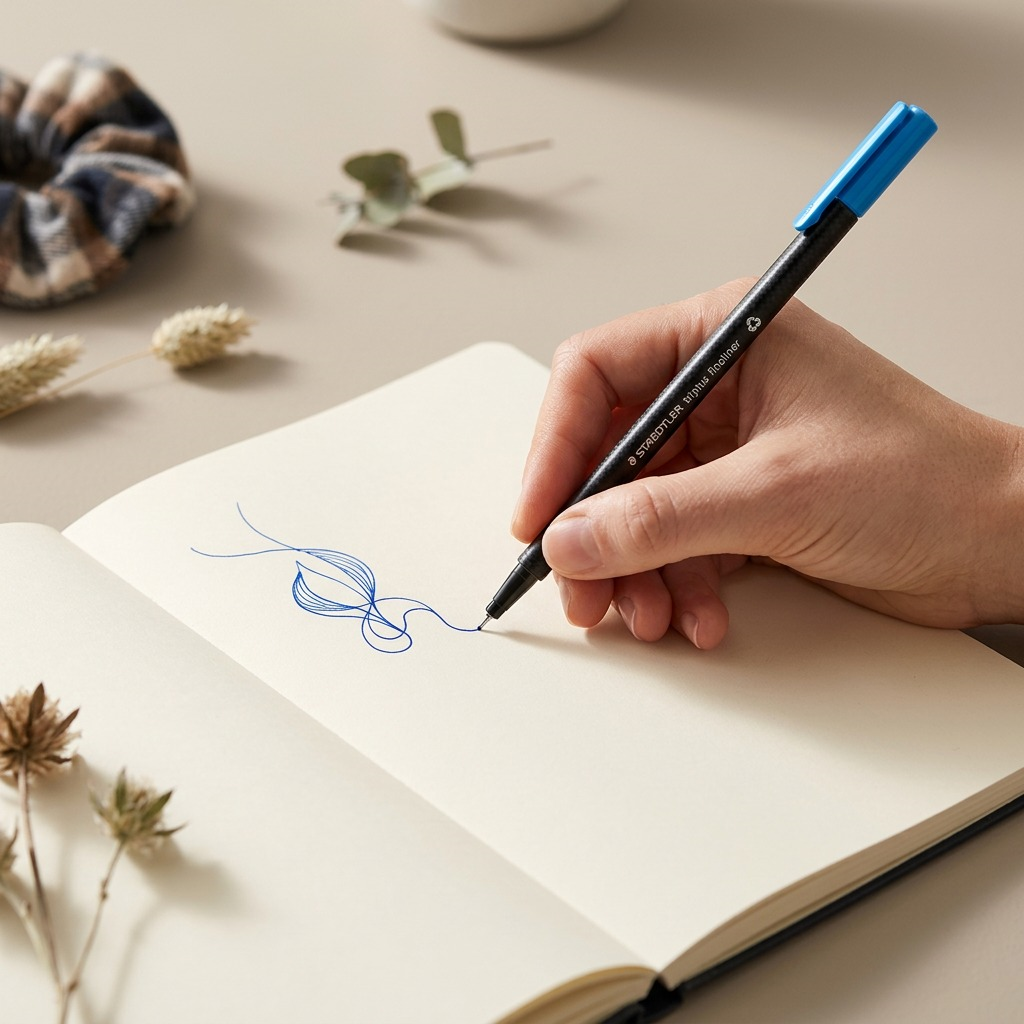 STAEDTLER triplus fineliner – Fineliner bleu clair 0, réf. 334-30-A7 — vue du produit 4