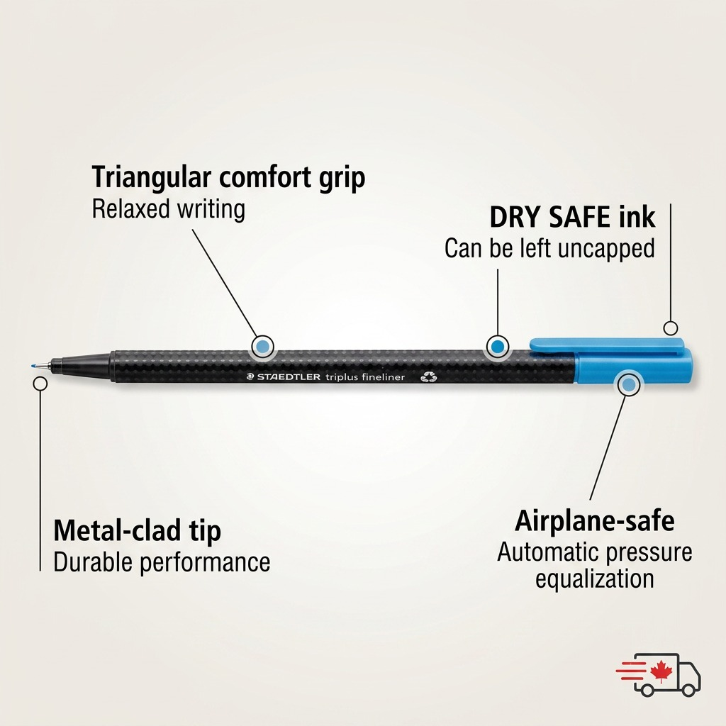 STAEDTLER triplus fineliner – Fineliner bleu clair 0, réf. 334-30-A7 — vue du produit 6