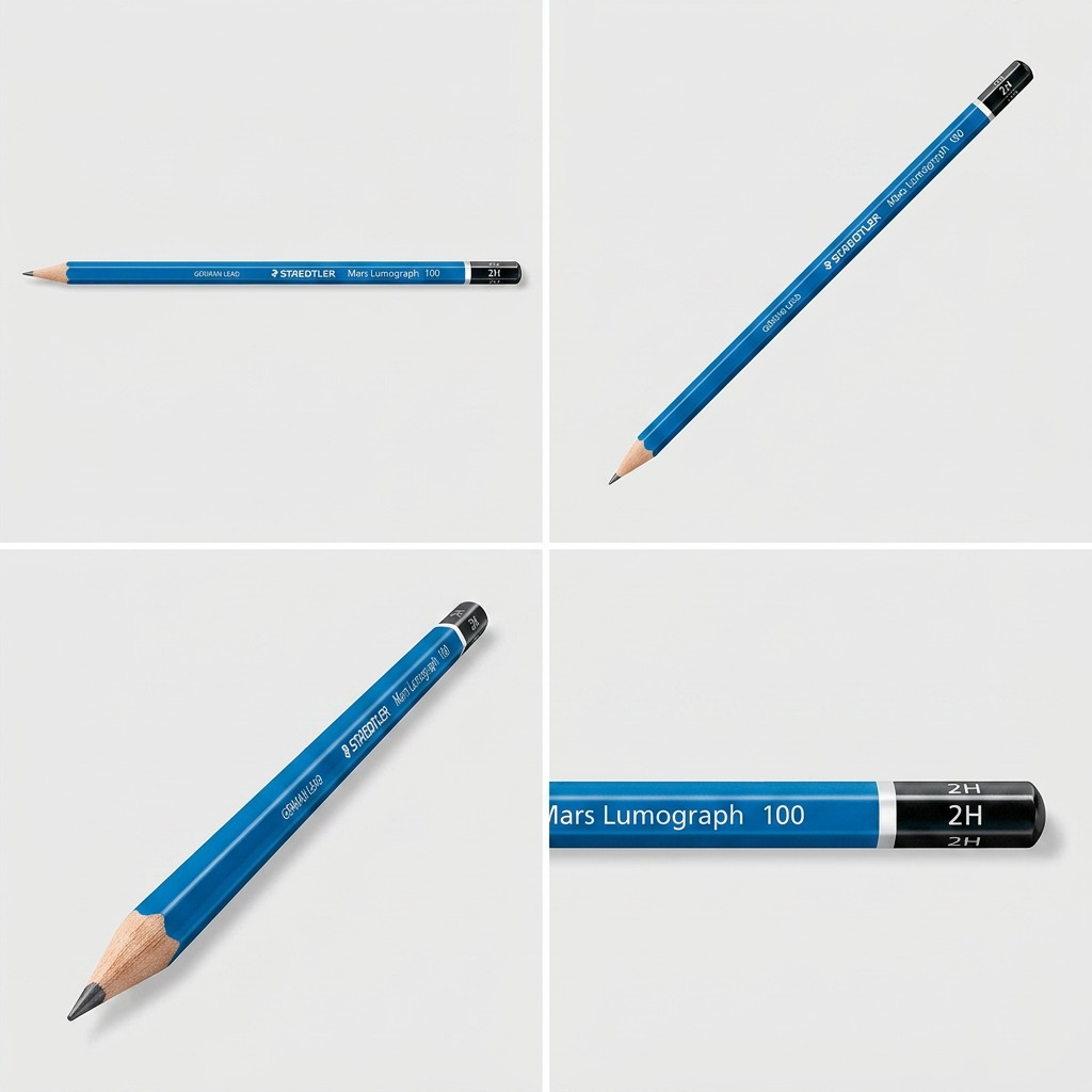 STAEDTLER Mars Lumograph – Crayon graphite 2H, réf. 100-2H-M — vue du produit 5