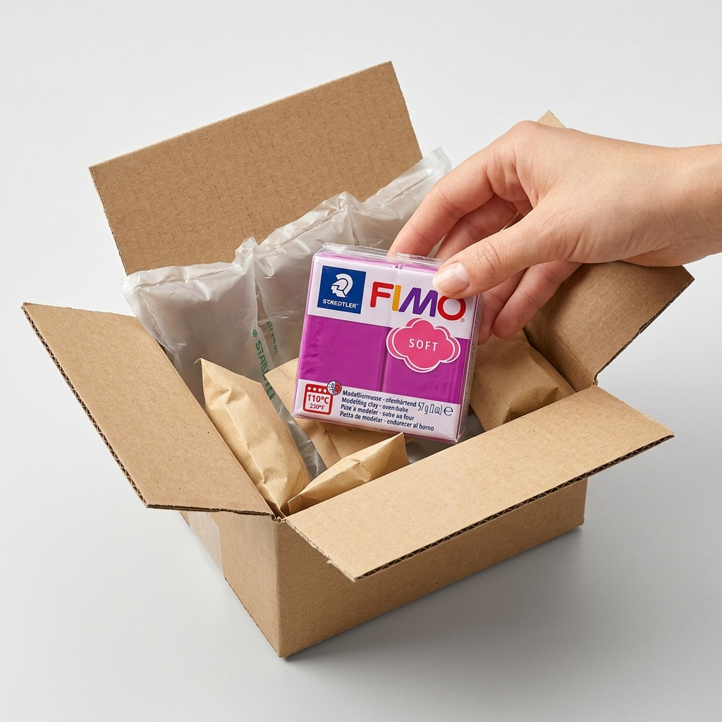 FIMO Soft – Pâte pourpre 57 g, réf. 8020-61 — vue de l’emballage