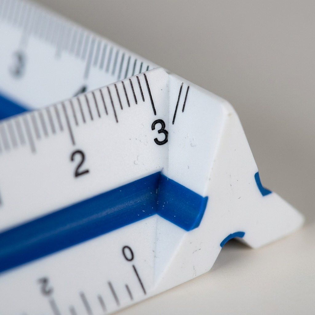 STAEDTLER – Règle triangulaire en plastique, réf. 98719-31BK — gros plan