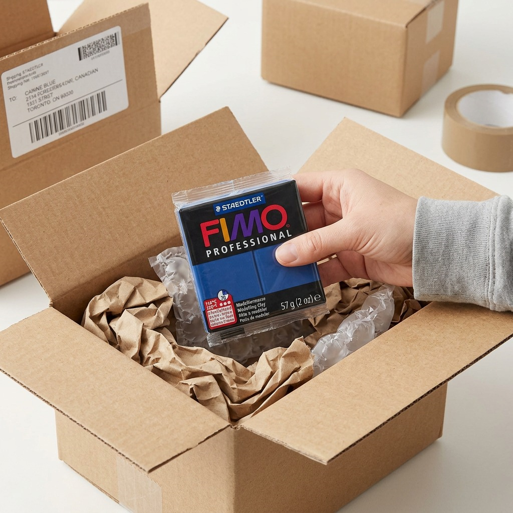 FIMO Professional – Pâte bleu marine 57 g, réf. 8005-34 — vue de l’emballage
