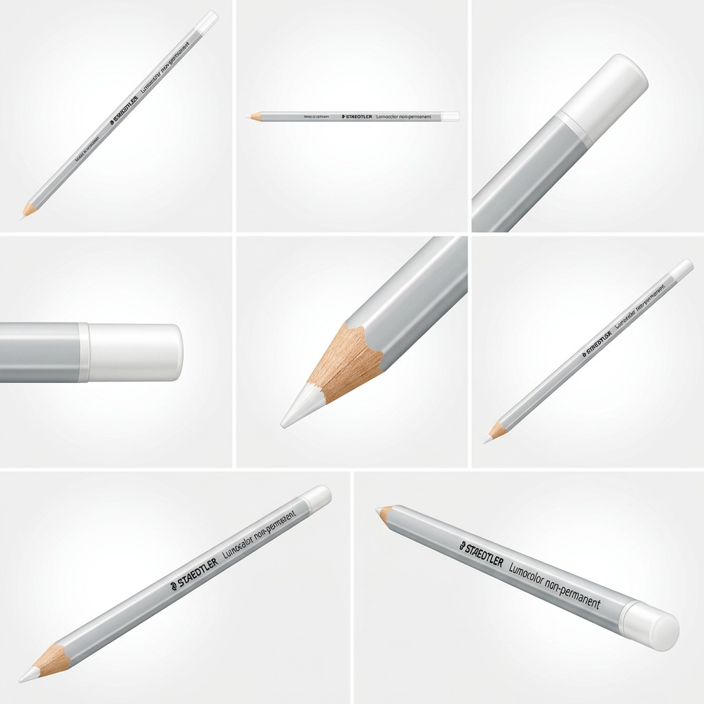 STAEDTLER Omnichrom – Crayon blanc, réf. 108-0-10 — vue du produit sur fond clair