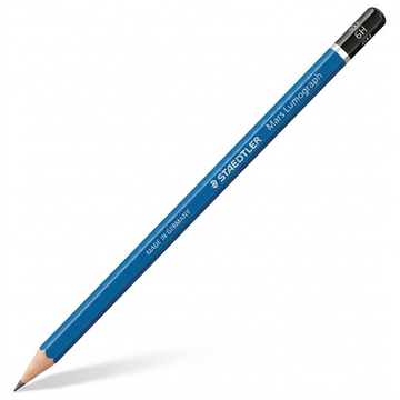STAEDTLER Mars Lumograph – Crayon graphite 6H, réf. 100-6H-35 — vue du produit sur fond clair
