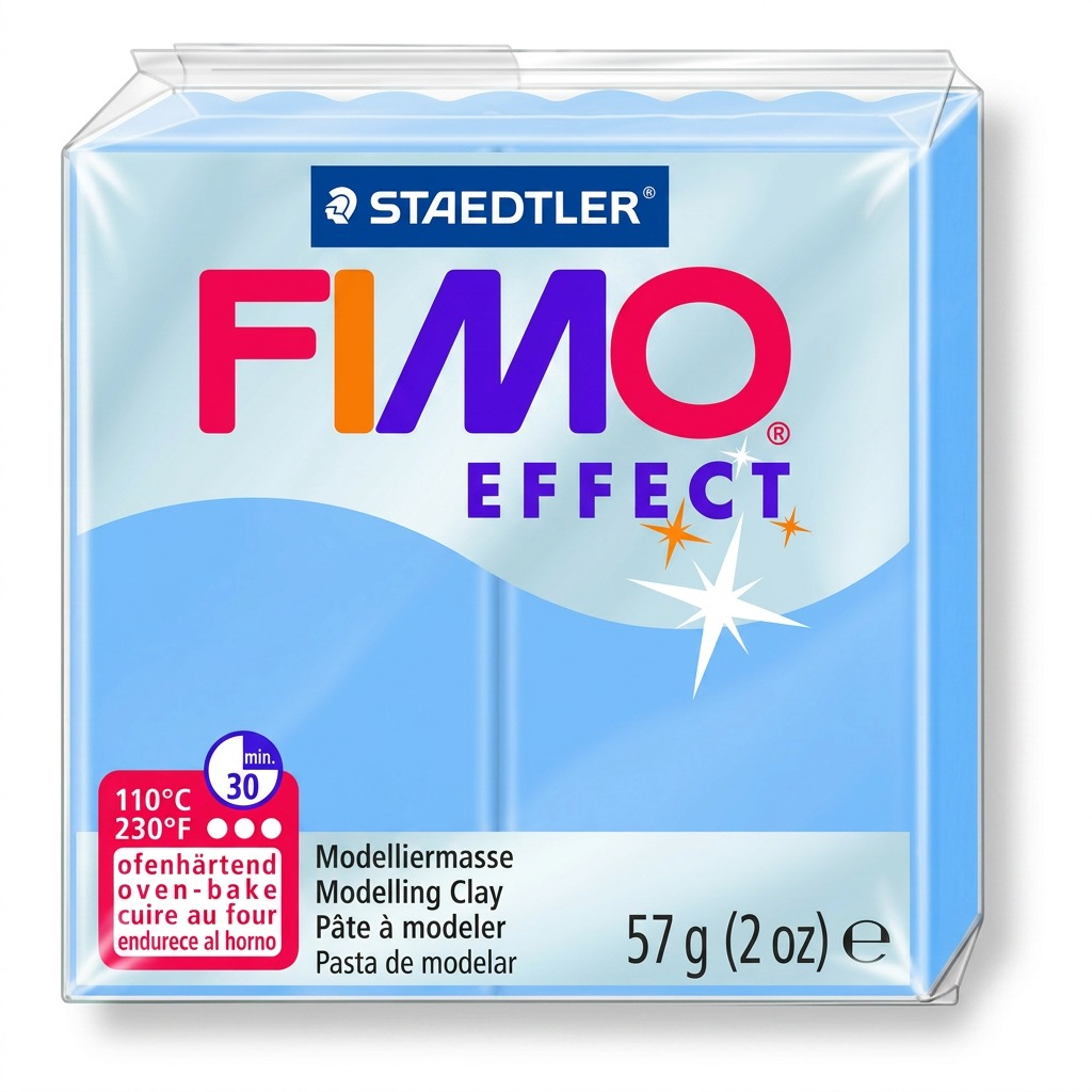 FIMO Effect – Pâte agate bleue 57 g, réf. 8020-386 — vue du produit sur fond clair
