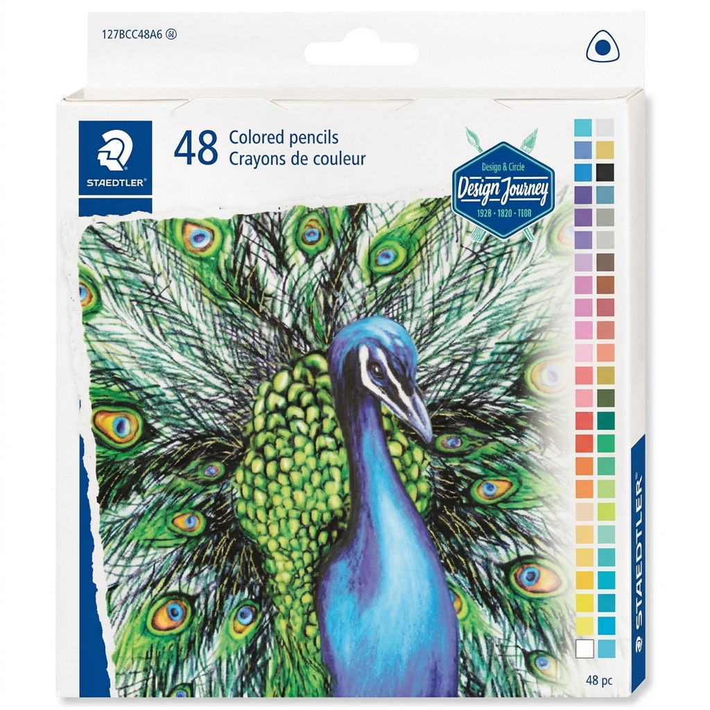 STAEDTLER crayons couleur permanents, réf. 1278CC48A602 — vue du produit sur fond clair