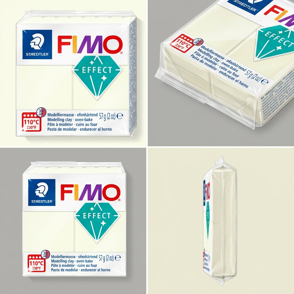 FIMO Effect – Pâte phosphorescente 57 g, réf. 8010-041 — vue de l’emballage